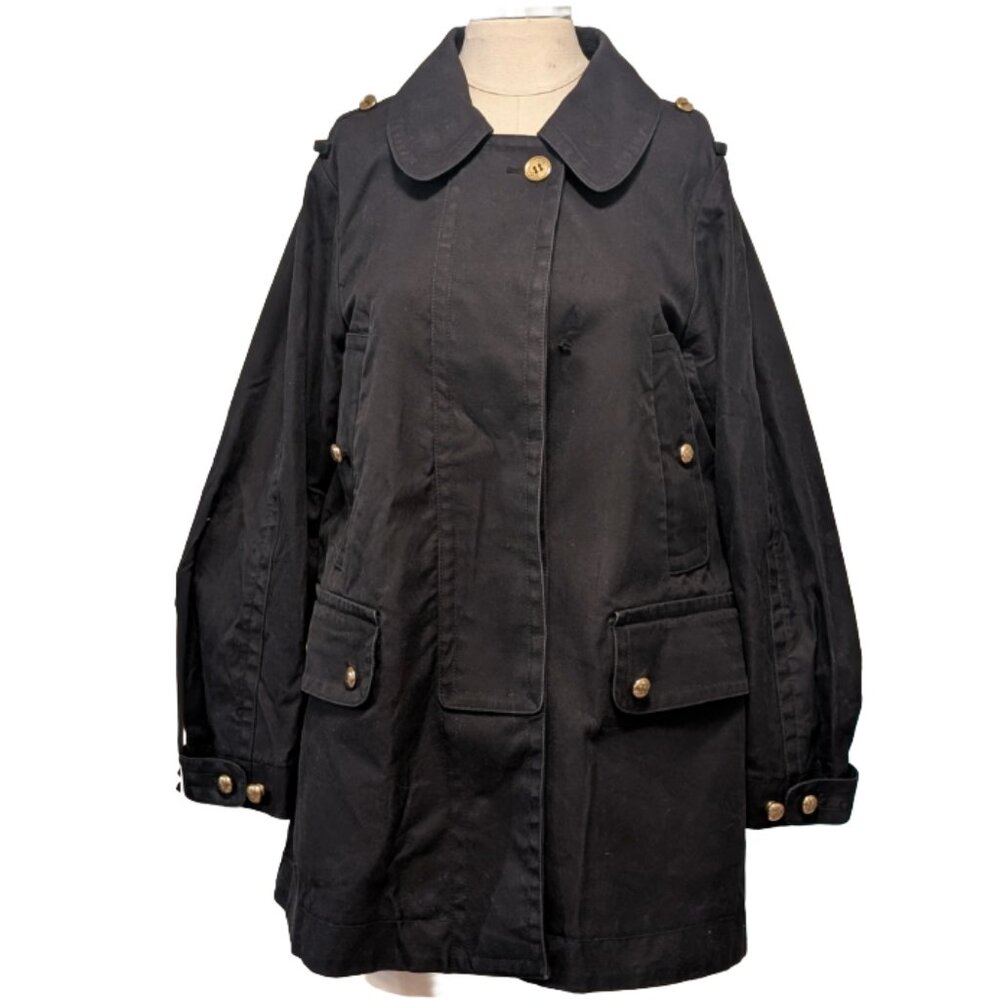 Rare Vintage Coach Navy Coat Jacket w-Monogram Lining